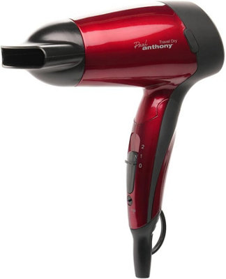 Lloytron Travel Hair Dryer Small 1200W Dual Voltage Compact With Folding HandleRed from B&Q