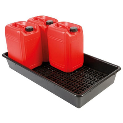 Serpro spill management 100 X 55 X 15Cm Bunded Drum Spill/drip Tray from B&Q