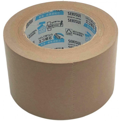 Sekisui Brown 504Ns Kraft Paper Tape 75Mm X For Framing/Backing Etc 50M