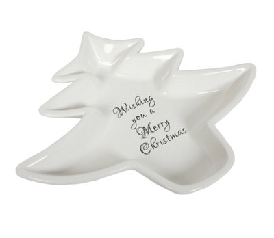 Christmas TablewareNibble Plate Wishing You A Merry Christmas from B&Q