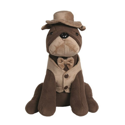 Straits Bull Dog Brown Door Stop