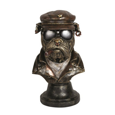 Straits Pilot Bull Dog Bust Ornament from B&Q