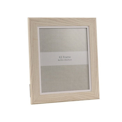 B&Q -  White Wood Grain Photo Frame8X10