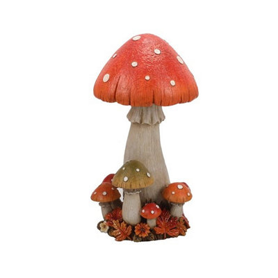 Straits Resin Toadstall Decorative Ornament Large from B&Q