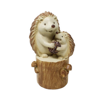 Straits Hedgehog Woodland Family Ornament 20Cm from B&Q