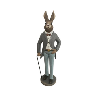 Straits Standing Rabbit Wearing Suit Figurine 30.5Cm from B&Q