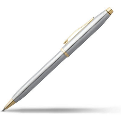 B&Q -  Cross Century Ii Medalist Ballpoint Pen Chrome And 23Kt Gold Limited Edition Gift Boxed
