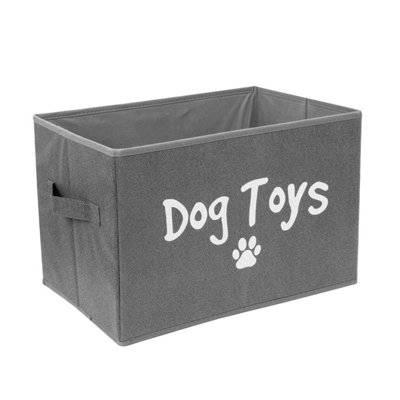 Yes-Online Folding Pet Toy Storage Bin Dog Basket Accessory Blanket Organisation Box from B&Q