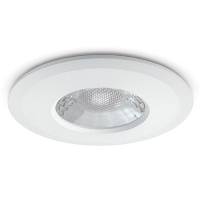 JCC Lighting Jcc V50 Fire-Rated Led Downlight 7.5W 650Lm Ip65 WhJc1001-Wh from B&Q