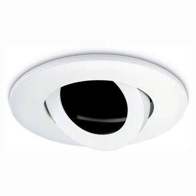 JCC Lighting Jcc Jc010026/wh White Bezel Tilt Ip20 from B&Q
