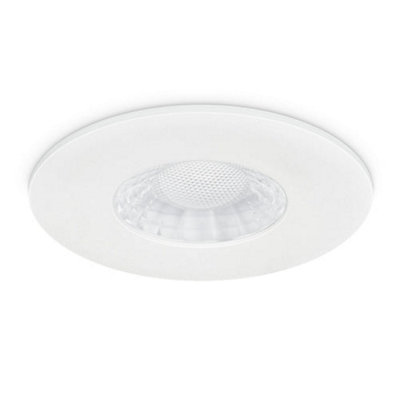 JCC Lighting Jcc Jc1107/wh White Aluminium Bezel For Use With X50 Fire-Rated Downlight from B&Q