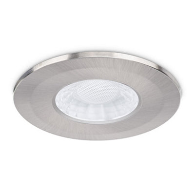 JCC Lighting Jcc Jc1107/bn Brushed Nickel Aluminium Bezel For Use With X50 Fire-Rated Downlight from B&Q