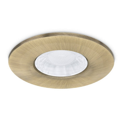 JCC Lighting Jcc Jc1107/br Brushed Brass Aluminium Bezel For Use With X50 Fire-Rated Downlight from B&Q