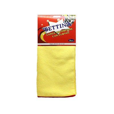  - Large Microfibre Car Cloths 2Pc X 2Pk