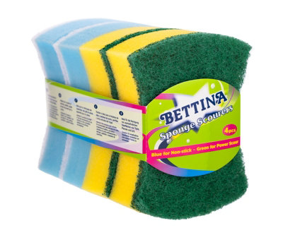 Arix Bettina B3574 4Pc Butterfly Sponge Scourer from B&Q