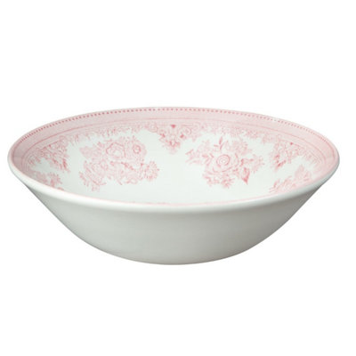  - Breakfast Bowl: 1 X 16Cm Cereal Bowl Burleigh Pink Asiatic PheasantsCeramic