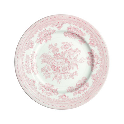 Side Plate: 1 X 17.5Cm Burleigh Pink Asiatic Pheasants PlateCeramic from B&Q