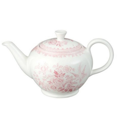 Tea Pot: 7 Cup Burleigh Pink Asiatic Pheasants Large TeapotCeramic from B&Q