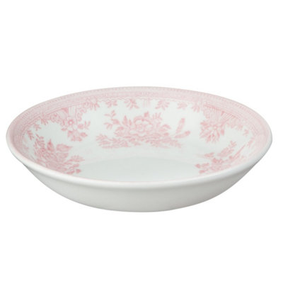 Butter Dish: 12Cm Burleigh Pink Asiatic Pheasants Butter PatCeramic from B&Q