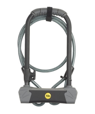 Yale Maximum Security U Bike Lock With Cable (Sold Secure Diamond) from B&Q