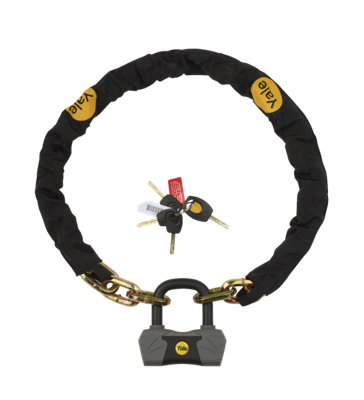 B&Q -  Maximum Security Chain And Lock 1.8M (Sold Secure Gold)