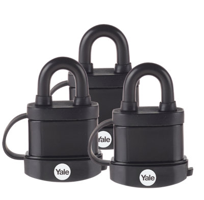 Yale High Security Weatherproof Padlock 31mm (Pack Of 3) from B&Q