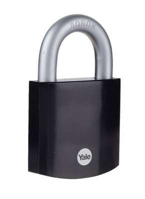 Yale Maximum Security Hardened Steel Padlock 63mm from B&Q