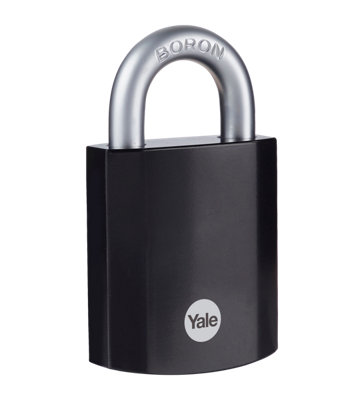 Yale Maximum Security Padlock Open Shackle 48mm Steel from B&Q