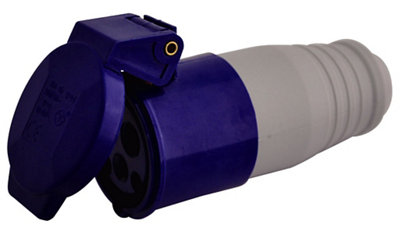 Diall 16A Blue Site Surface Socket from B&Q