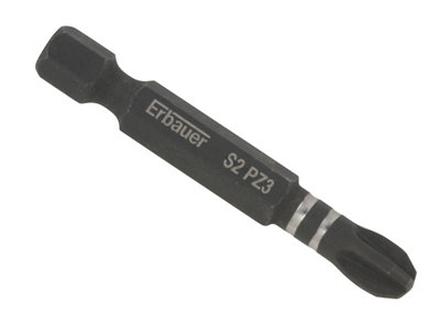 Erbauer Pz3 Impact Screwdriver Bits (L)50mmPack Of 3 from B&Q