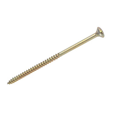 Goldscrew Pz Double-Countersunk Yellow-Passivated Carbon Steel Screw (Dia)5mmPack Of 100 from B&Q