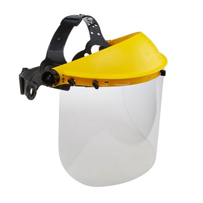 Site Yellow Polycarbonate (Pc) & Polypropylene (Pp) Face Shield & Guard from B&Q