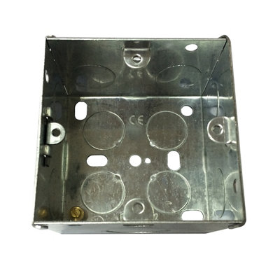 Metal 1-Gang 47mm Single Pattress Box from B&Q