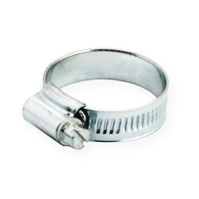 Zinc-Plated Steel 25mm- 35mm Hose ClipPack Of 2 from B&Q