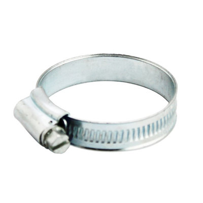 Zinc-Plated Steel 35mm- 45mm Hose ClipPack Of 2 from B&Q