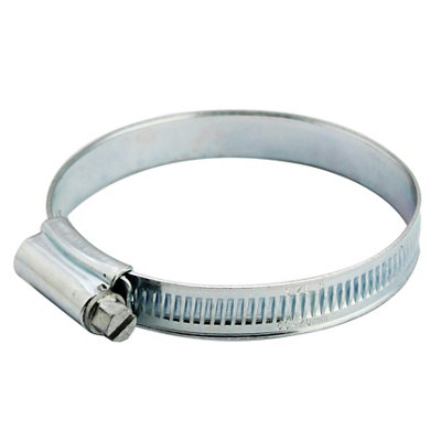 Zinc-Plated Steel 50mm- 70mm Hose ClipPack Of 2 from B&Q