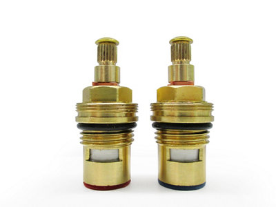 Plumbsure Brass Threaded Tap Gland ¼" (Dia)9mmPack Of 2 from B&Q