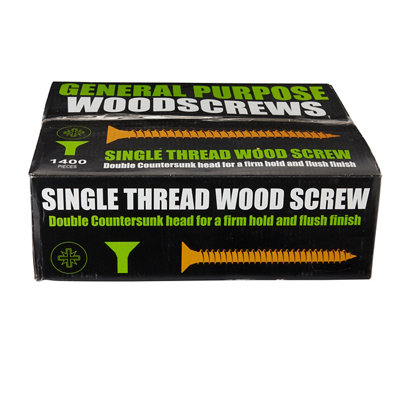 Pz Double-Countersunk Zinc-Plated Carbon Steel (C1022) Screws Trade CasePack Of 1400 from B&Q
