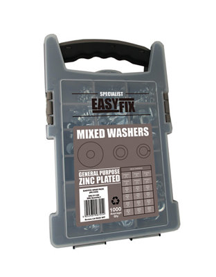 Easyfix Galvanised Steel Washers Grab Pack1000 Pieces from B&Q