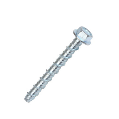 Easyfix Hex Flange Carbon Steel Concrete Screwbolt (Dia)8mm (L)80mmPack Of 10 from B&Q
