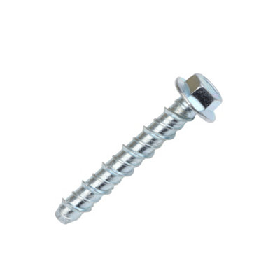 Easyfix Hex Flange Carbon Steel Concrete Screwbolt (Dia)10mm (L)80mmPack Of 10 from B&Q