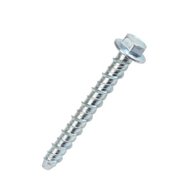 Easyfix Hex Flange Carbon Steel Concrete Screwbolt (Dia)10mm (L)100mmPack Of 10 from B&Q