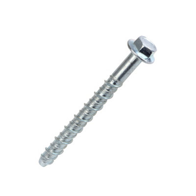 Easyfix Hex Flange Carbon Steel Concrete Screwbolt (Dia)10mm (L)120mmPack Of 10 from B&Q
