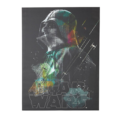Darth Vader Multicolour Canvas Art (H)80Cm X (W)60Cm