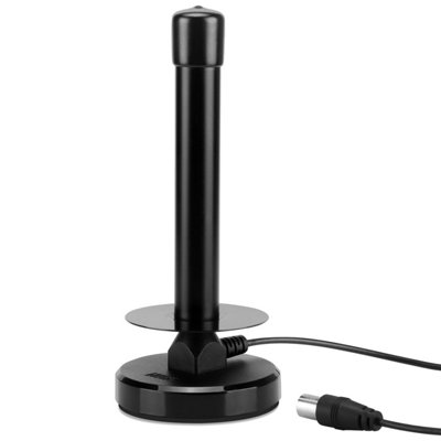 B&Q - High Gain Portable Digital Tv Aerial Antenna With Magnetic Base For Freeview & Freeview Hd Signal Indoor & OutdoorAugust Dta250
