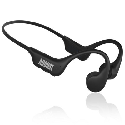 Bluetooth Wireless Bone Conduction Headphones Open Ear Sports Earphones With Mic, Built-In 16Gb Mp3 Player - August Ep400B