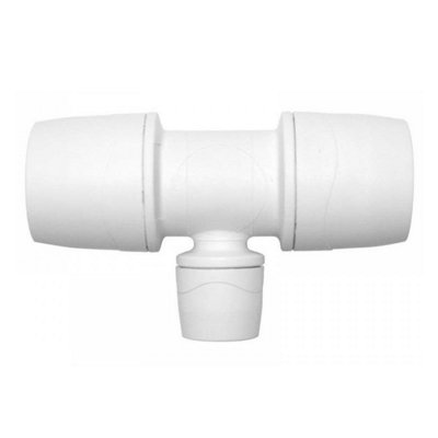 Polypipe Polymax Branch Reduced Tee White 22X22X15mm Max1122 from B&Q