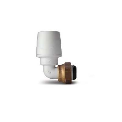 Polypipe Polymax Bent Tap Connector 15X1/2" White Max1715 from B&Q