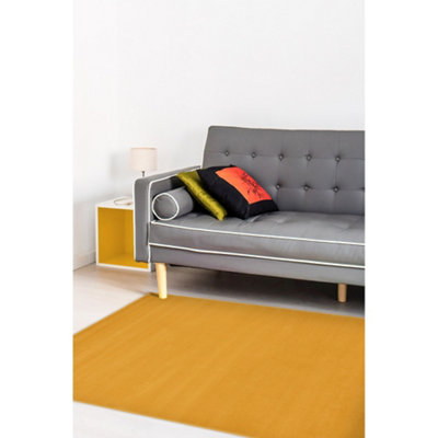 Melrose Colorama Plain Terracotta Orange Medium Indoor Area Rug 120/170Cm from B&Q