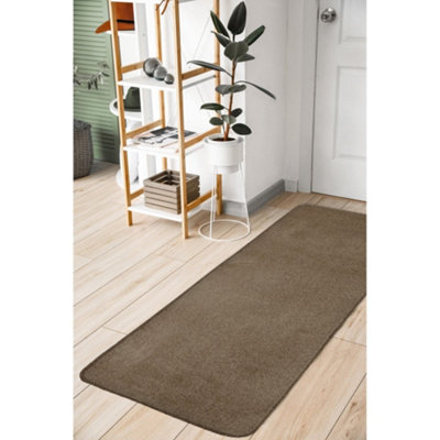 Melrose Relay Classic Mixed Fibres Latte Area Runner Rug 060/200Cm